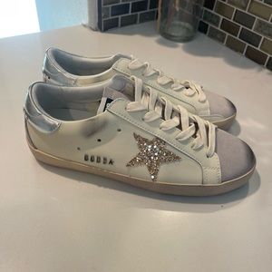 Golden Star sneakers cream and gold